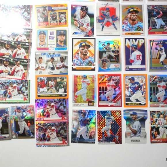 Huge Mookie Betts 99x Card Lot w/ SP Refractors Inserts Red Sox Dodgers NM/MT - Picture 4 of 11
